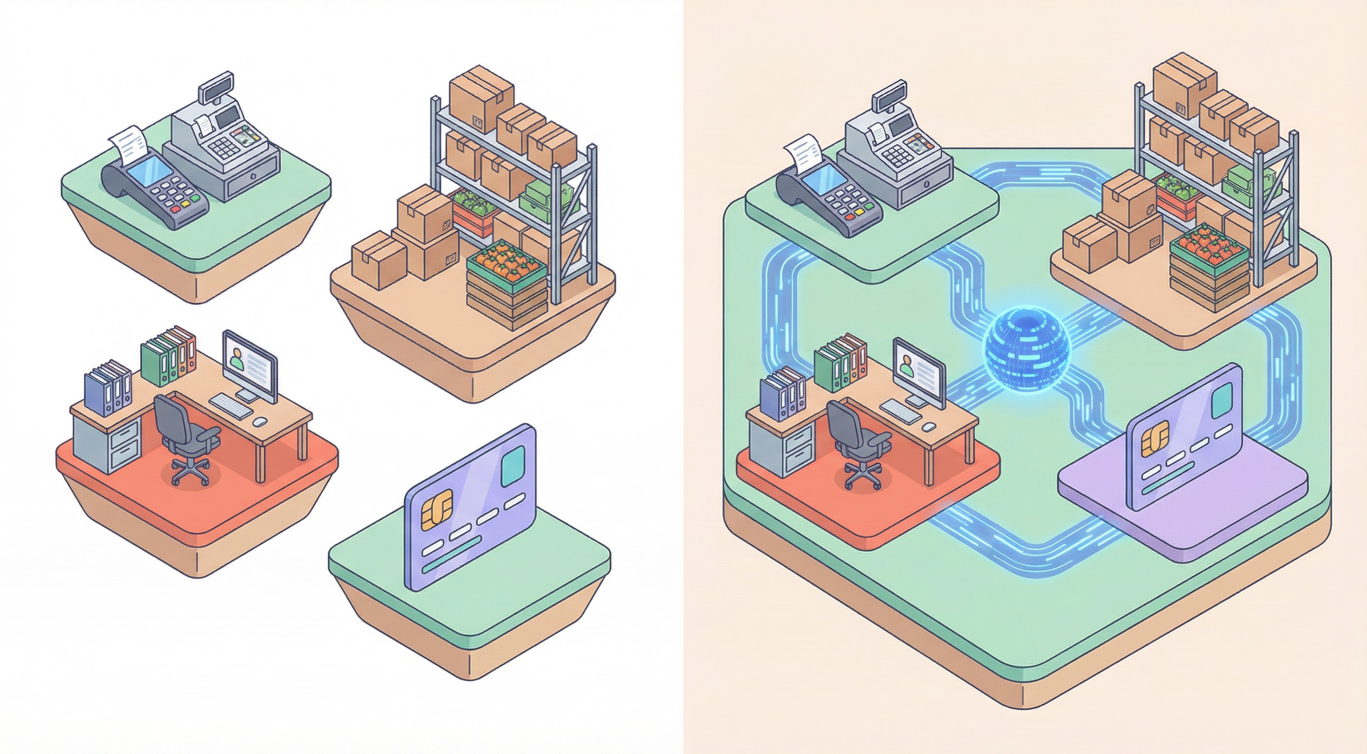 Fragmented data islands vs unified Sentiami platform