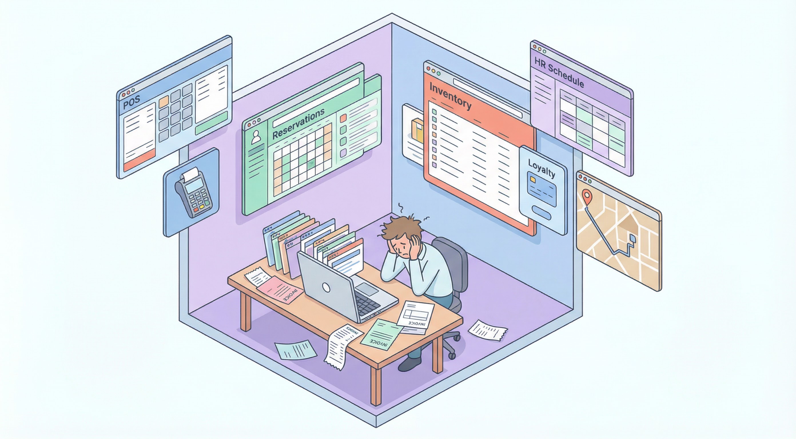 Restaurant owner overwhelmed by multiple software tools